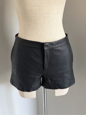 Banana Republic faux leather micro short